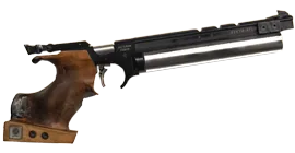 Wyczynowy pistolet pneumatyczny Steyr LP10 z napędem PCP